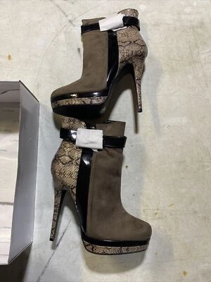 Botín para mujer Call it Spring imitación cuero cremallera lateral tacones altos punta cerrada nuevo Foto 1 de 4