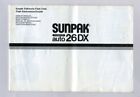 Sunpack tyrystor auto 26DX instrukcja obsługi lampy błyskowej oryginalna