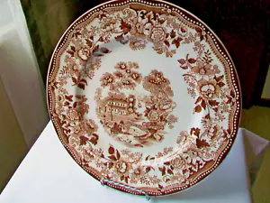 PLATO DE CENA TONQUIN VINTAGE ROYAL STAFFORDSHIRE MARRÓN 10" - Imagen 1 de 4