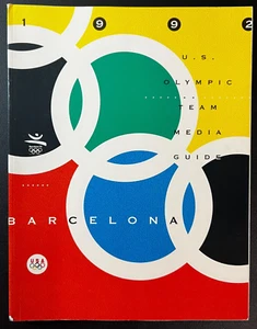 VTG 1992 Summer Olympics USA Team Media Guide BARCELONA Games 'Dream Team' WOW! - Picture 1 of 2