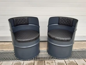 2 St. Ölfass Sessel 200L Fass Farbe wählbar nach RAL - Bild 1 von 1