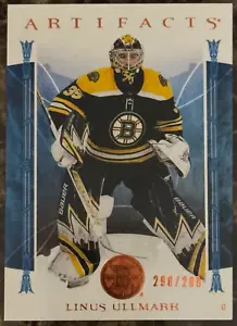 2022-23 Upper Deck Artifacts - Goalies Copper #138 Linus Ullmark /299 Bruins - Picture 1 of 2