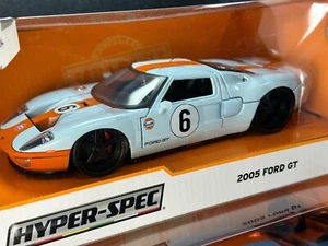 Ford GT 2005 Hyper-Spec Jada Gulf ~ ¡Se envía gratis! ~ Bonita caja ~ escala 1/24 - Imagen 1 de 11