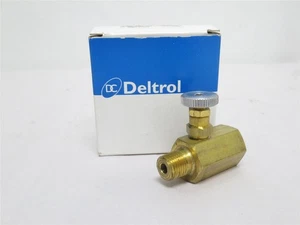 238570 Neu im Karton; Deltrol NMF20BK Inline Messing Nadelventil 1/4NPT; 2000PSI - Bild 1 von 6