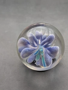 Marmor Blau Lila Multicolor Blume Kunst Glas #1330 - Bild 1 von 8