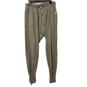 Big Bud Press Sweatpants Womens XL Green Drawstring High Rise Jogger Cotton - Picture 1 of 8