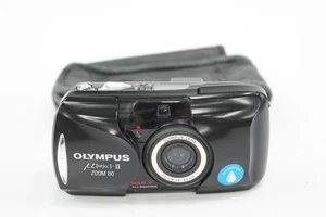 Vintage Olympus MJU-II Zoom 80 Compact Camera Working w/ 38-80mm Lens & Case - Picture 1 of 5