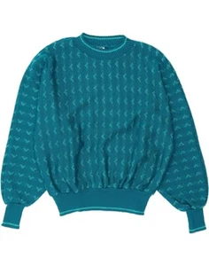 C&A Womens Batwing Crew Neck Jumper Sweater UK 18 XL Blue Striped DI49 - Picture 1 of 3