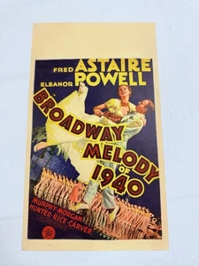 Broadway Melodie von 1940 Original 8x14" Fenster Filmplakat Fred Astaire - Bild 1 von 5