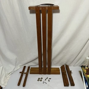 Antike Beckers doppelseitige tragbare Staffelei aus Holz Schweden Reisende Tischplatte alt - Bild 1 von 24