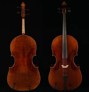 Atemberaubendes Cello Montagnana Cello tiefbraune Farbe europäisches Holz Nr.W019 - Bild 1 von 14