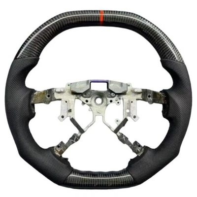 Real Carbon Fiber Leather Steering Wheel For Toyota Tundra Sequoia 2007-2013 - Image 1 of 4