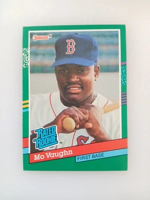 Donruss 1991 - Mo Vaughn clasificación novato #430 diseño azul en el borde derecho Foto 1 de 2