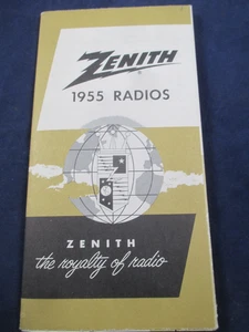 ZENITH RADIO WERBUNG VERKAUFSPROSPEKT RADIOMODELLE 1955 VINTAGE - Bild 1 von 10