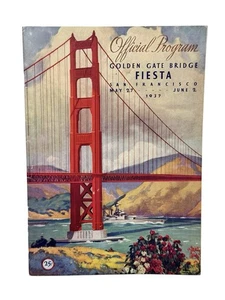 1937 Golden Gate Bridge Fiesta Programm San Francisco CA - Bild 1 von 2