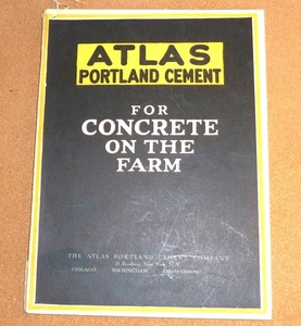 Antique 1922 Atlas Portland Cement Concrete on the Farm Vintage Catalog - Picture 1 of 14