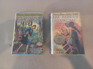 Nice Lot of the First 2 Vintage Nancy Drew Book Reprints Applewood Books w DJs - Imagen 1 de 9