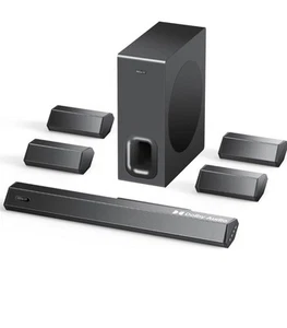 Hiwill 7.1 Ch Dolby Audio Sound Bar For Smart Tv 4 Surround Speakers 410w Peak P - Picture 1 of 9