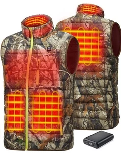 TideWe Women’s Lightweight Camo Heated Vest Battery Pack for Hunting Hiking  XL - Picture 1 of 7
