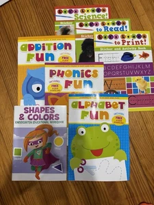 Menge 7 Pre-K zum Kindergarten Arbeitsbücher, Aktivitätsbücher, Lesebereitschaft Neu - Bild 1 von 1
