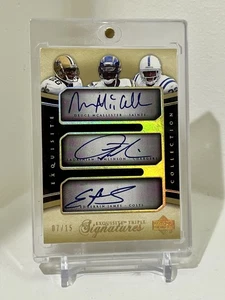 2005 UD Exquisite Triple Signatures Auto Tomlinson James McAllister /15 Rare SSP - Picture 1 of 2