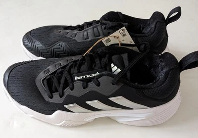 Adidas Barricade CL Tennis ID1560  woman black/white shoes 7 7.5  9  Brand New - Image 1 of 4
