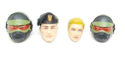 GIJOE CLASSIFIED NIGHT FORCE HEADS ONLY 6 INCH SCALE LOT - Image 1 of 2