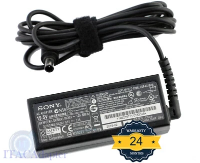 19.5V 2.3A 45W AC Adapter Charger For Sony VIO VGP-AC19V67 ADP-45UD VGP-AC19V68 - Image 1 of 4