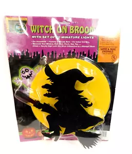 PLANET HALLOWEEN WITCH ON A BROOM FLYING ACROSS MOON, FACTORY SEALED - Picture 1 of 3