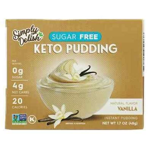 Simply Delish Sugar Free Keto Pudding - Vanilla 1.7 oz Pkg - Picture 1 of 2