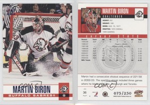 2003-04 Pacific Blue /250 Martin Biron #36