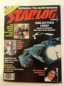Vtg Starlog Magazine Number 34 May 1980 Galactica 1980, Empire Strikes Back - Picture 1 of 10