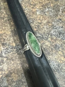 Native Sterling Silver JP Jane Popovich Nephrite Ring size 7(needs Repaired) - Picture 1 of 7