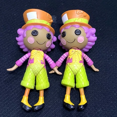 2PCS Mini Lalaloopsy Wackey Mad Hatter Character 3'' Action Figures Kids Gift Cover