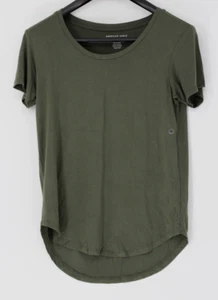 American Eagle Soft & Sexy ShortSleeve T-Shirt Women OLIVE GRN Relaxed Sz XS NWT - Picture 1 of 4