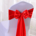 10pcs/lot Ribbons Bow Chair Sashes Cover Band Sash Wedding Party Banquet Decor