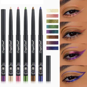 Chrome Highlights Colorful Eyeliner Eye Liner Gel Pencil Pearl Chameleon Lasting - Picture 1 of 23