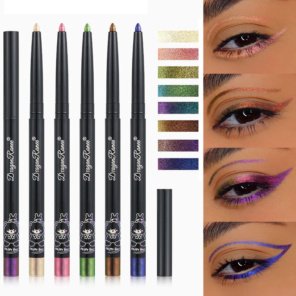 Chrome Highlights Colorful Eyeliner Eye Liner Gel Pencil Pearl Chameleon Lastin* - Image 1 of 4