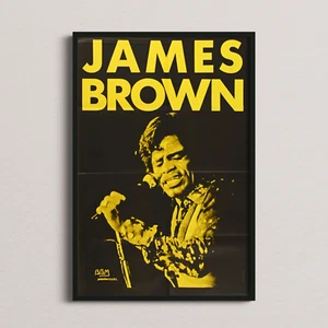 Authentique Rétro Poster - James Brown - Zénith - 1987 - Picture 1 of 3