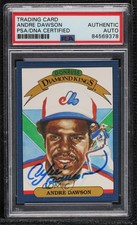 1986 Donruss Diamond Kings Andre Dawson #25 PSA Authentic PSA/DNA Cert Auto HOF
