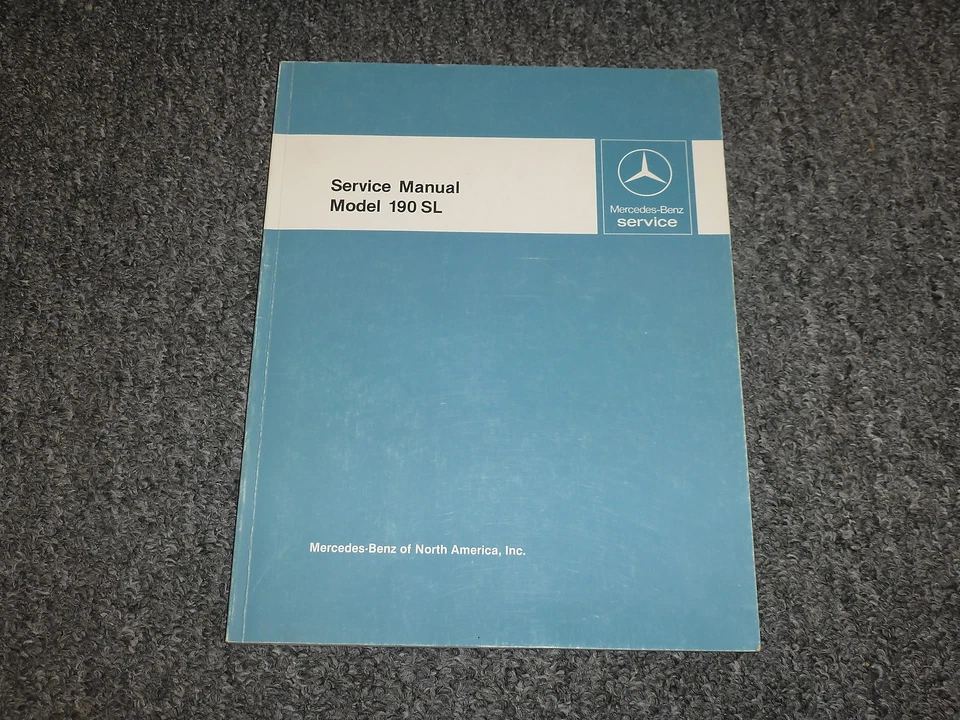 Mercedes Benz 190SL 1955 manual de reparación de servicio convertible 1956 1957 1958 1959 Foto 1 de 1