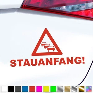 Stauanfang Aufkleber Wohnmobil LKW Caravan Wohnwagen Sticker Auto Geschenkidee - Picture 1 of 6