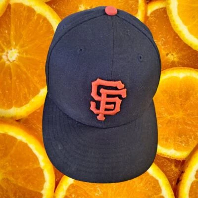 Majestic Gorra Oficial Sobre el Campo San Francisco Ajustada Gorra de Béisbol Talla 7 3/8 Foto 1 de 4