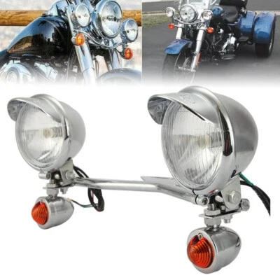 Luces auxiliares antiniebla de paso para Kawasaki Vulcan Classic Custom 900 800 750 500 Foto 1 de 4