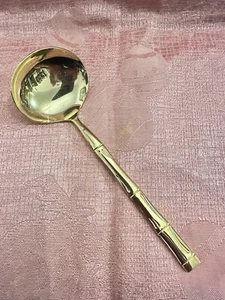 Golden Barclay Genevr Gold Stainless Ladle with Bamboo Handle – Made in Japan - Picture 1 of 5