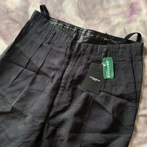 BNWT $700 COSTUME NATIONAL (32/48) Dress Pants Trousers Wide Leg. Blue/black. It - Picture 1 of 6