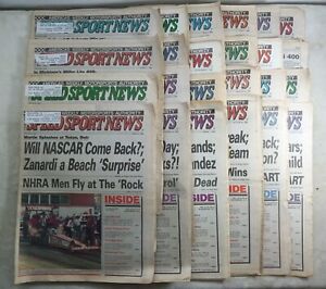 National Speed Sport News Paper Magazine Lot of 24 Issues 1998 Racing 