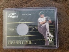 2003 DONRUSS CLASSICS DRESS CODE MARK MULDER GAME USED JERSEY CARD #/425 A'S 