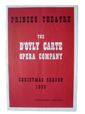 D'Oyly Carte Gilbert & Sullivan Opera 1958 The Gondoliers @ Princes Theatre - Image 1 of 3
