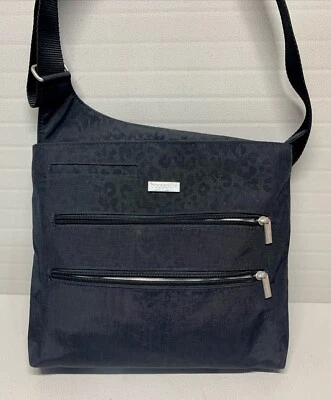 Baggallini Bucket Bagg Cheetah Black Nylon Crossbody Adjust-VERY GOOD COND ($85) - Image 1 of 4